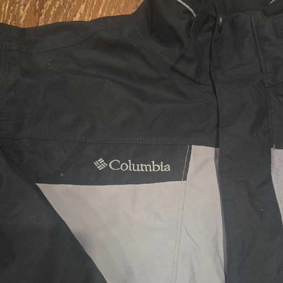 Columbia Vintage Waterproof Blk/Gray Omni Tech Bugaboo Jacket, L ** Pic 2 ** - Picture 2 of 11